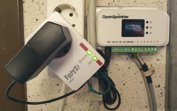 Installation des OpenSprinkler in der Garage