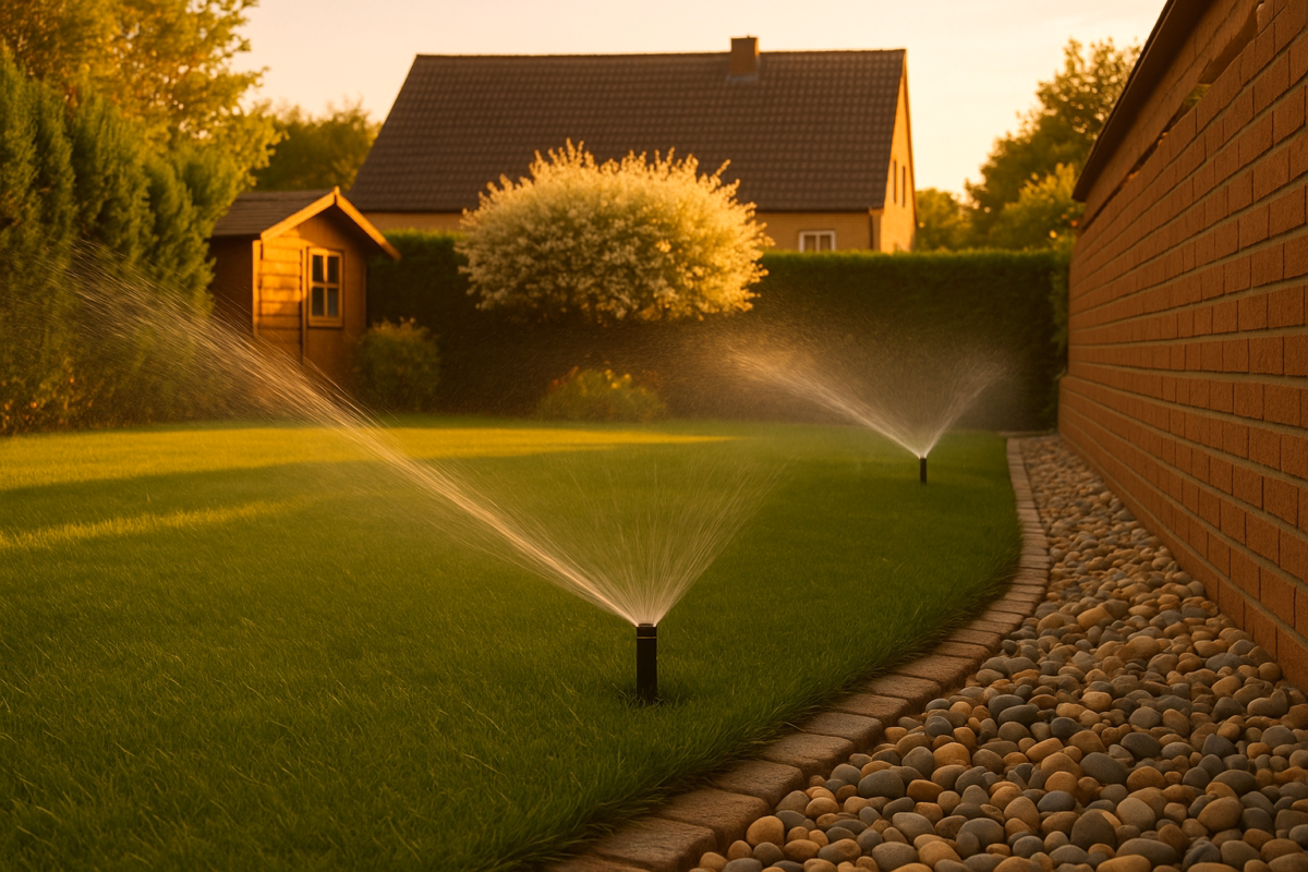 Automatic garden irrigation with OpenSprinkler system